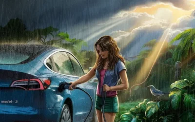 Peut-on recharger sa voiture électrique sous la pluie ?